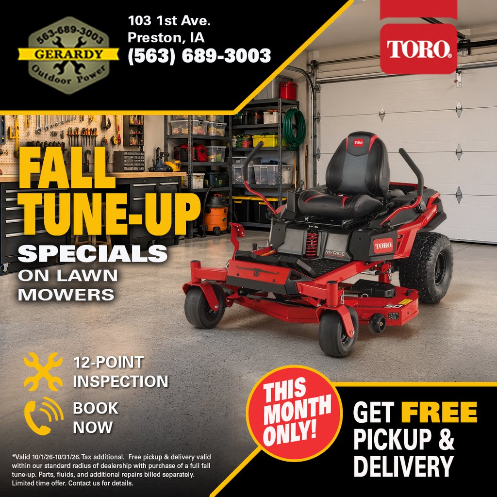 Service & Repair · Gerardy Outdoor Power, Preston IA